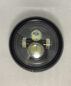 Headlight 7 inch Black with Headlight trim