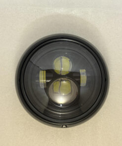 Headlight 7 inch Black with Black Foil and with Headlight trim